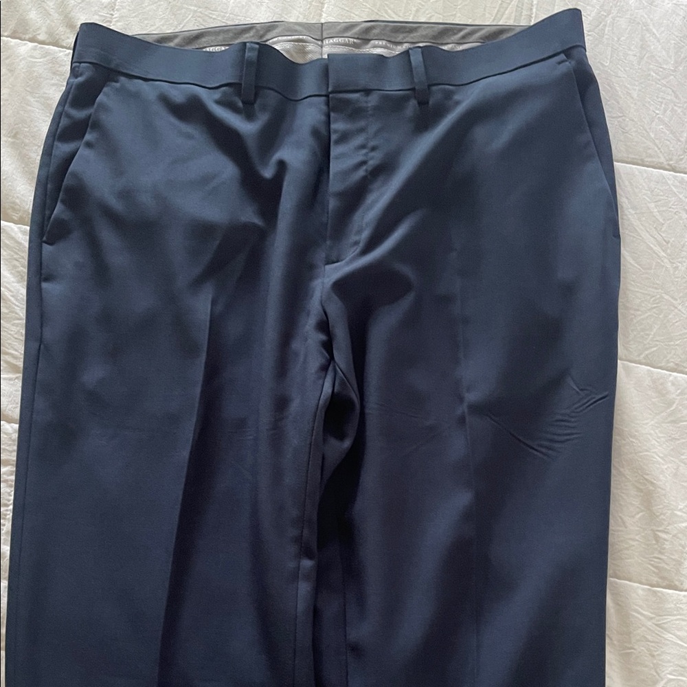 Haggar Classic Navy Trousers